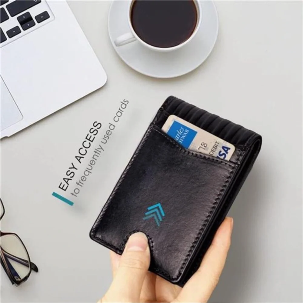 Men's Leather Wallet | New | American Flag Wallet - Picture 4 of 8